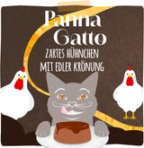 MjAMjAM - Premium natvoer voor katten - Panna Gatto - malse kip met een edele topping, verpakking van 12 (2x80g), graanvrij