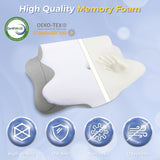 SAHEYER Nekkussen 2 in 1 Ergonomisch neksteunkussen en nekrolkussen Orthopedisch kussen voor zijslapers Memory Foam kussen voor zijslapers Rug- en buikorthopedische nekkussens Naty Shop