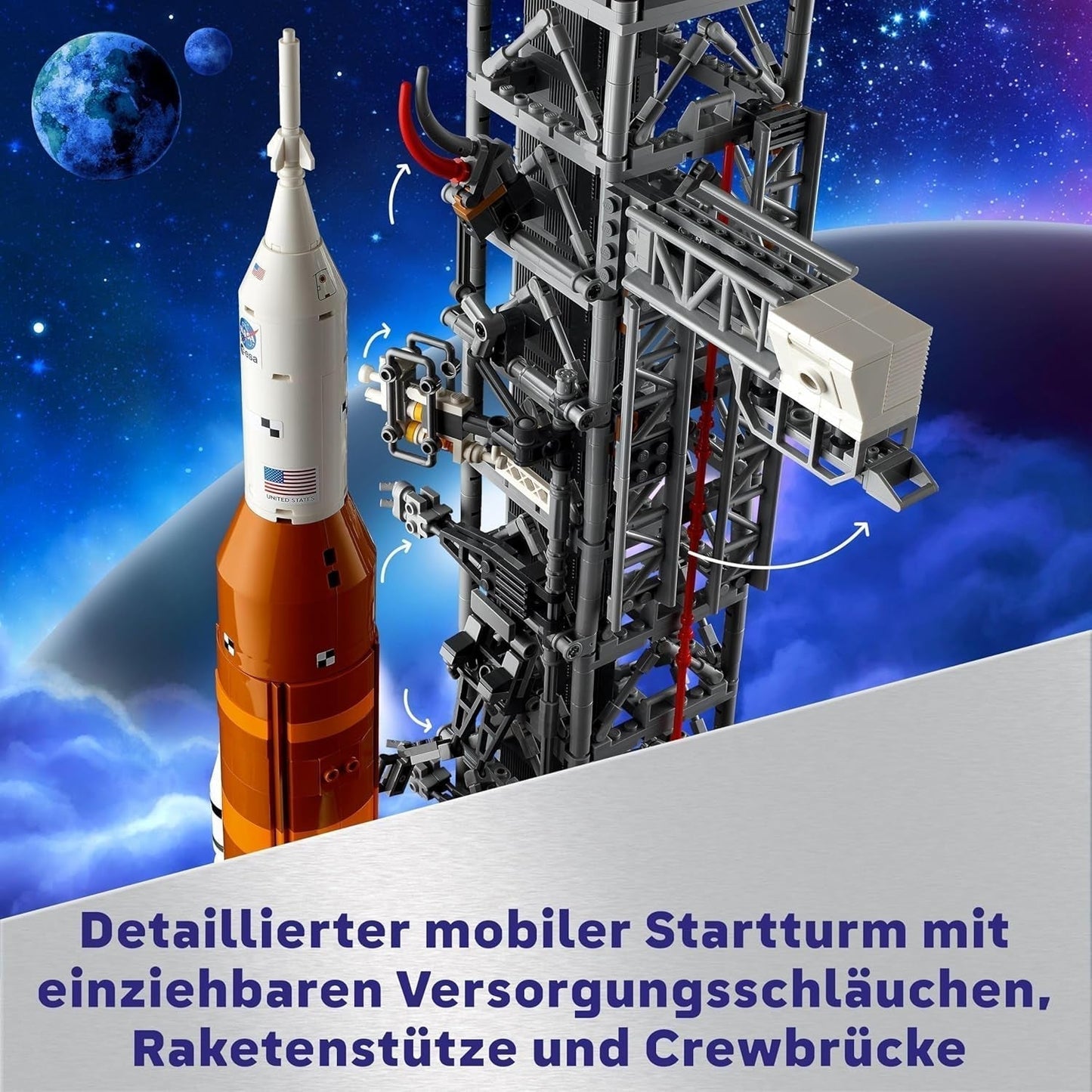 LEGO Icons NASA Artemis lanceerplatform Cadeau Woonkamer- of kantoordecoratie Bouwset voor volwassenen met Orion Space Capsule en lanceerplatform Collector's Item 10341 Bouwsets Bekijk de LEGO-Store