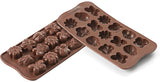 Silikomart 199199, mal voor chocolade, Lentemodel, 15 pralines, Brown Kitchen Naty Shop