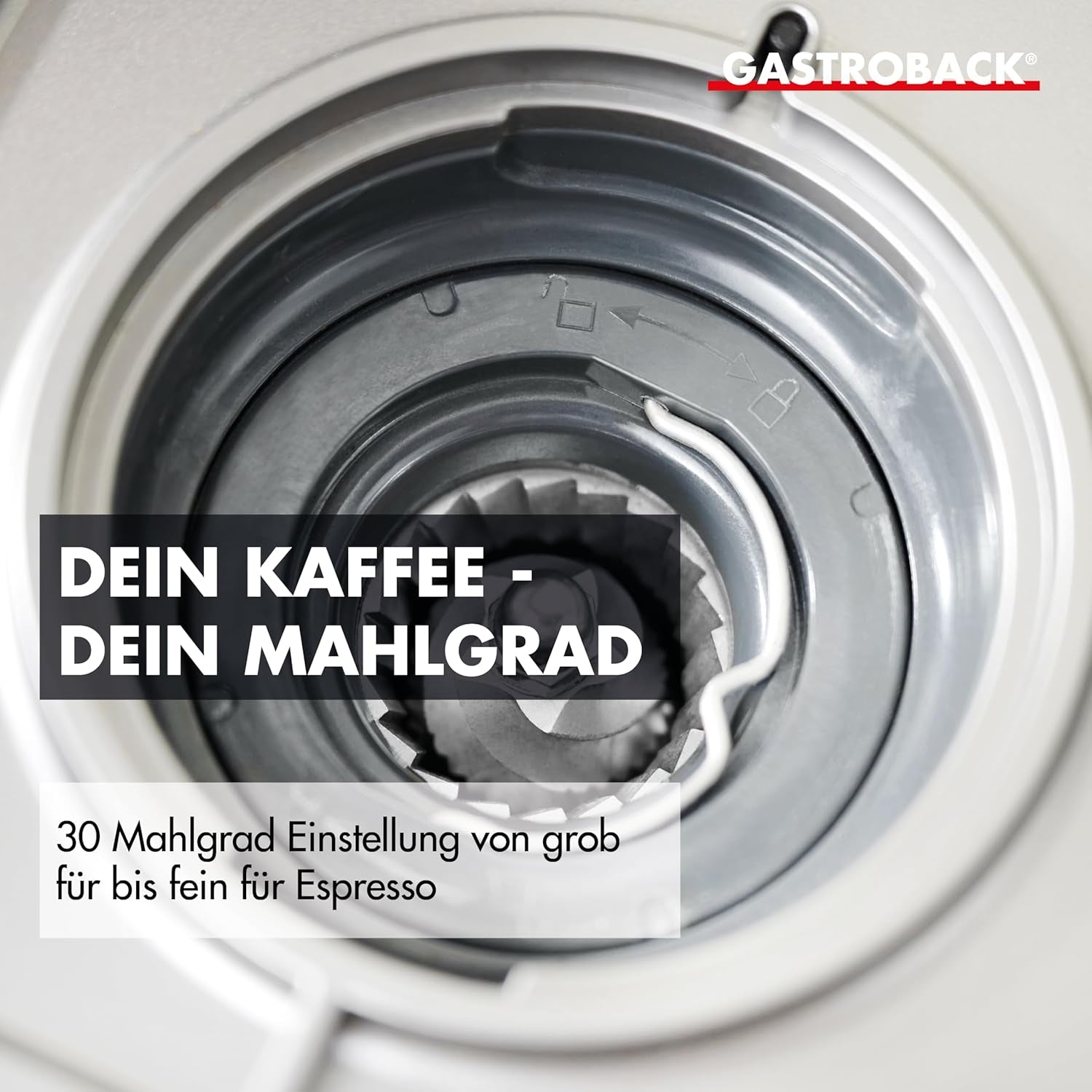 GASTROBACK espressomachine met molen inclusief melkkannetje, aandrukker en RVS portafilter - Barista espressomachine met melkopschuimer - Espressomachine met 30 maalstanden