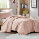 Comfort Spaces Kienna-dekbedset Luxe dubbelgestikte zomerdeken Lichtgewicht zacht beddengoed voor het hele jaar Bijpassende kussensloop Witte kingsize deken (264,2 x 228,6 cm) Naty Shop Red Twin/Twin Xl (66"X90") Quilts en quilts