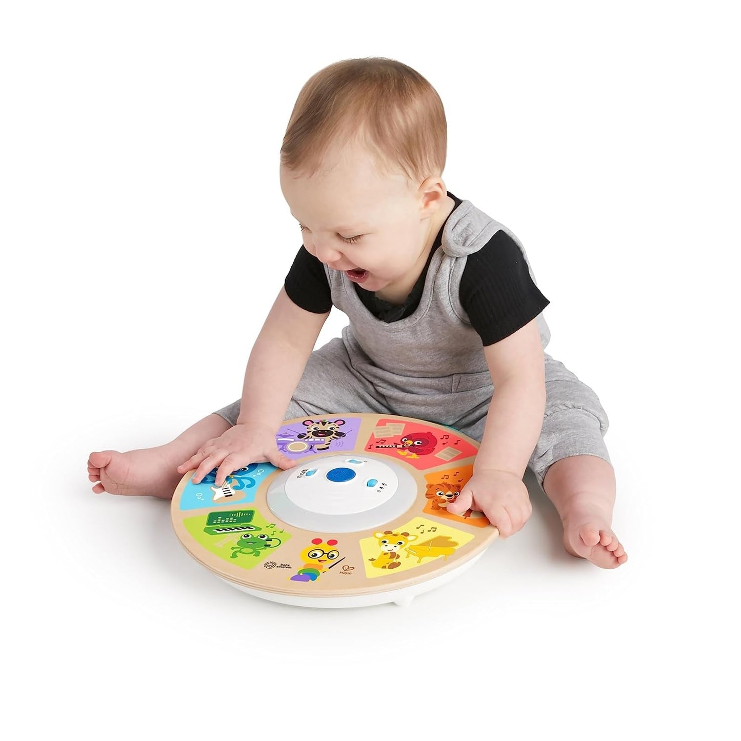 Baby Einstein, Hape, Cal's Smart Sounds Symphony Magic Touch Houten elektronisch activiteitenspeelgoed in 3 talen (Engels, Frans en Spaans), 3 standen, vanaf 6 maanden Babyspeelgoed Naty Shop