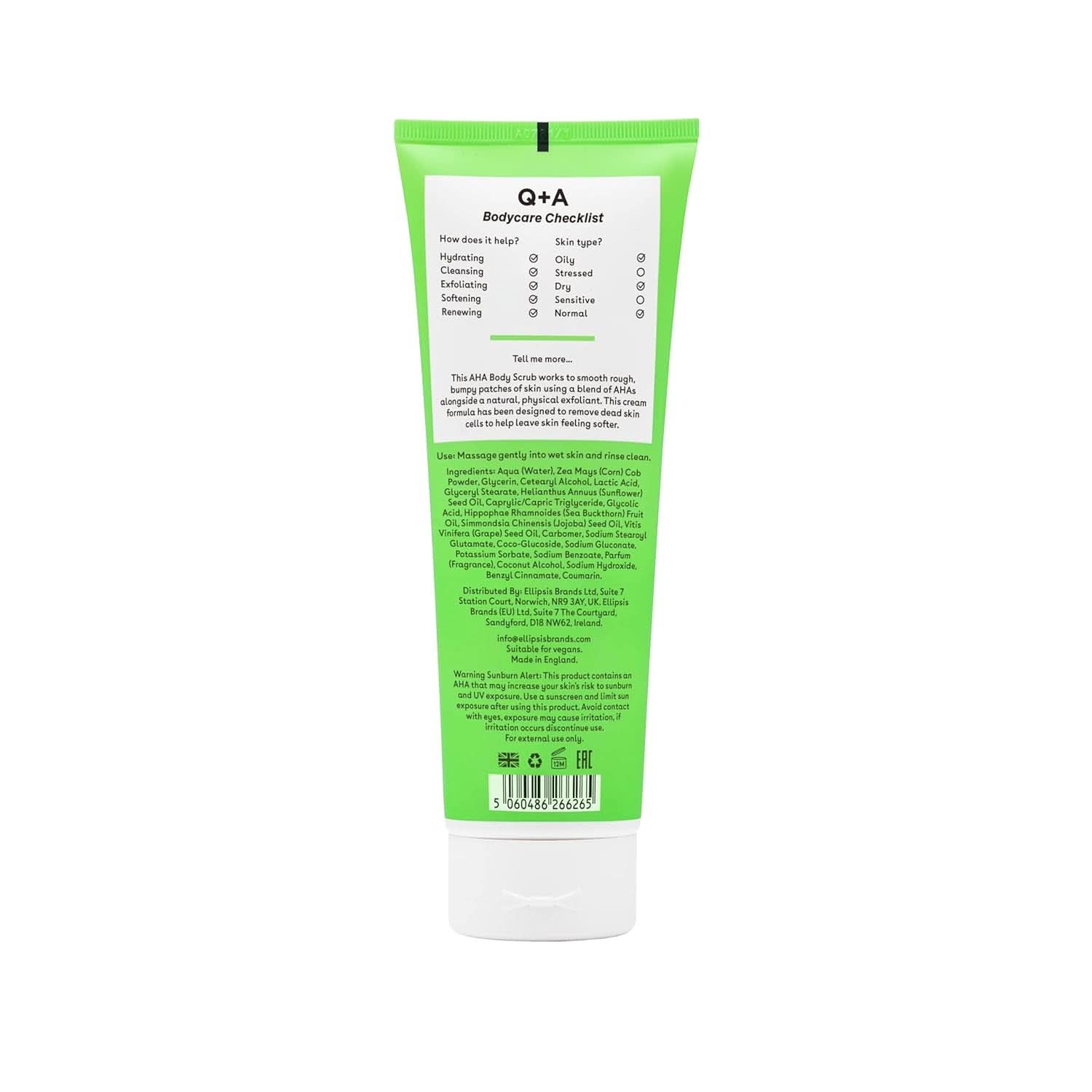 AHA peeling bodyscrub, 250 ml Cosmetica en schoonheid Naty Shop