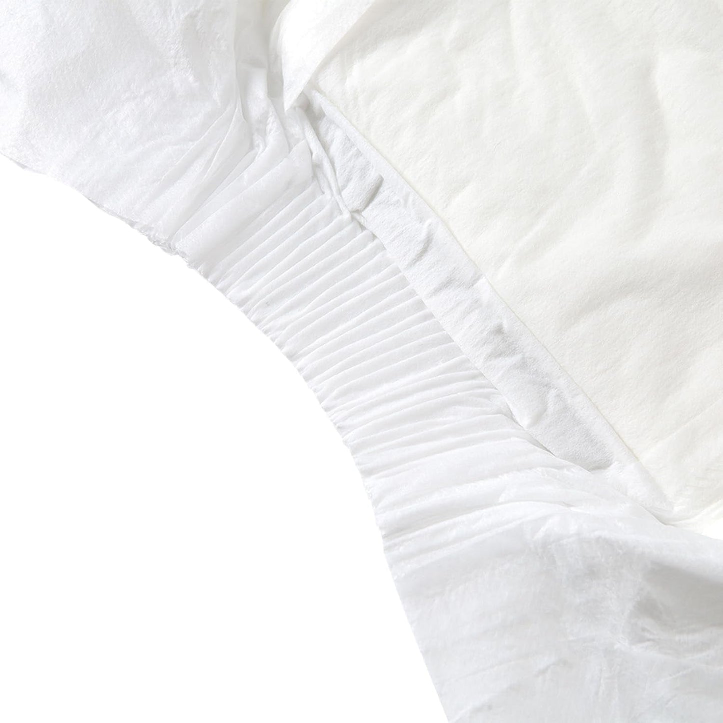 CutiePlusU luiers voor volwassenen, 10-pack wegwerpincontinentieslipjes met lussen voor dames en heren, maximaal absorptievermogen 's nachts - wit (middelgrote maat 71-96cm)