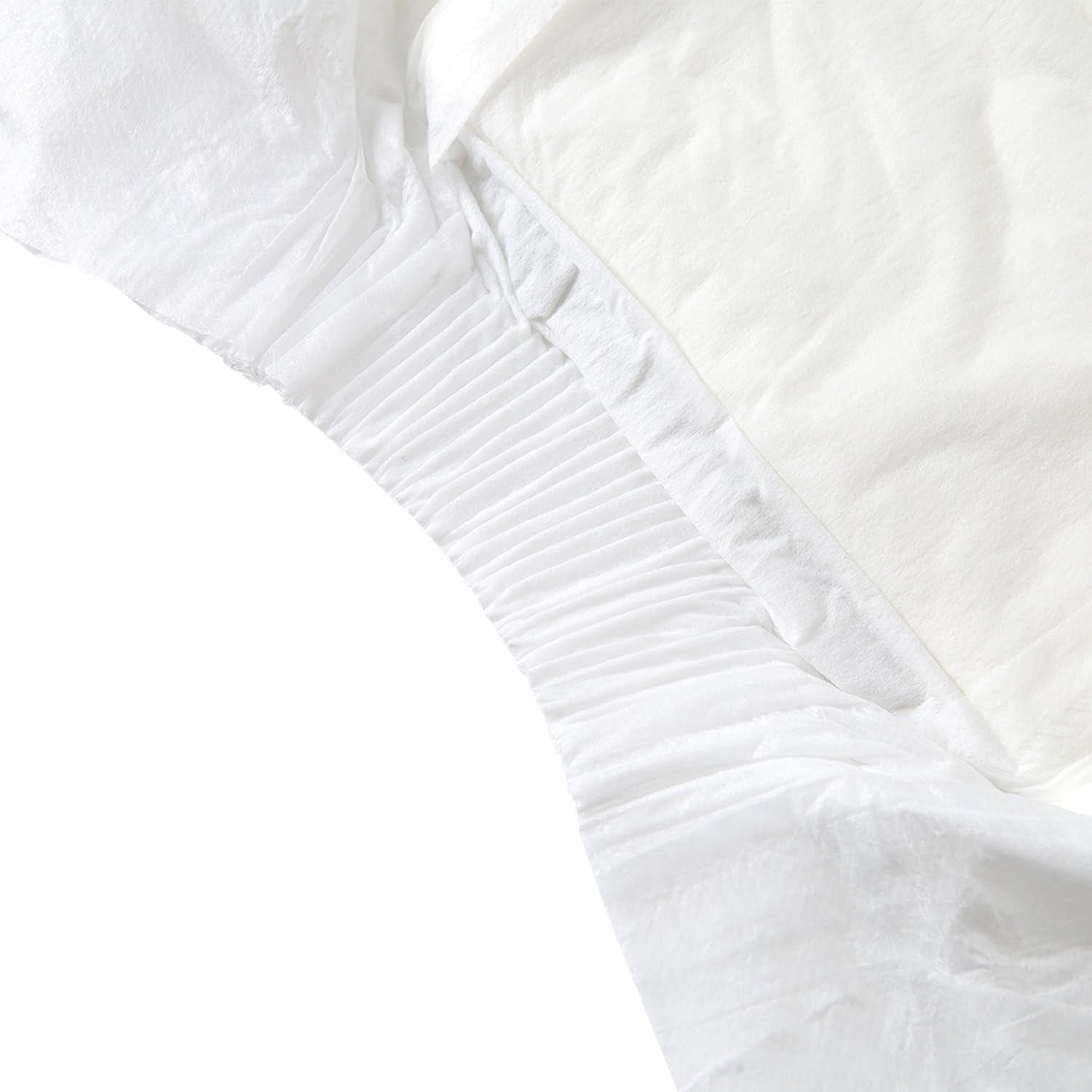 CutiePlusU luiers voor volwassenen, 10-pack wegwerpincontinentieslipjes met lussen voor dames en heren, maximaal absorptievermogen 's nachts - wit (middelgrote maat 71-96cm)