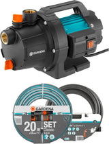 Gardena tuinpompset 09011-47 3000/5, tot 3.000 l/u met slangenset