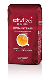 Schwiizer Schüümli Intenso, capsule, gemalen koffie 1kg - Intensiteit 4/5 - UTZ-certificaat (pak van 4)
