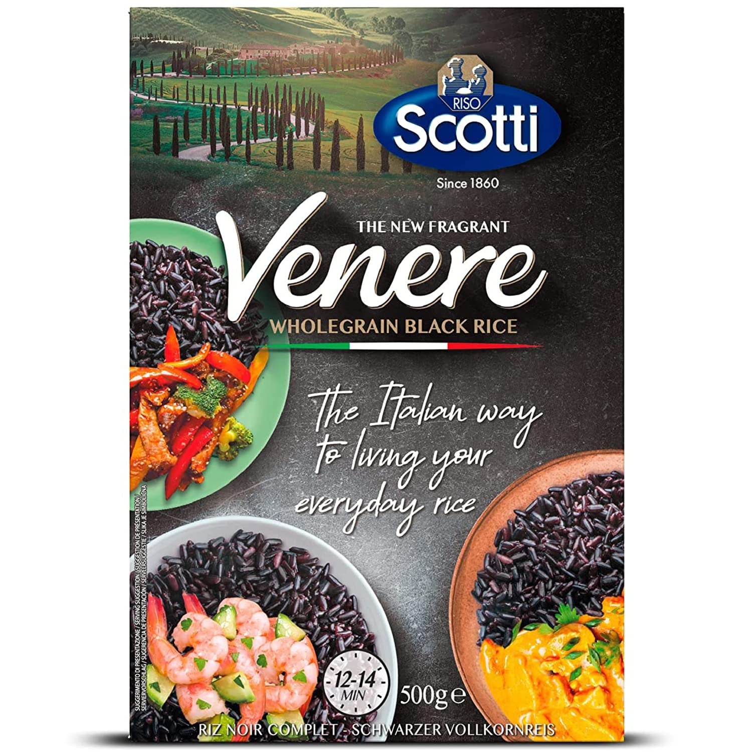 Scotti Zwarte Volkorenrijst Riso Nero Venere 500 g