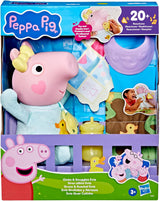 Peppa Pig 28 cm Evie interactieve pop met 20 geluiden en vele functies, speelgoedset voor kinderen vanaf 3 jaar