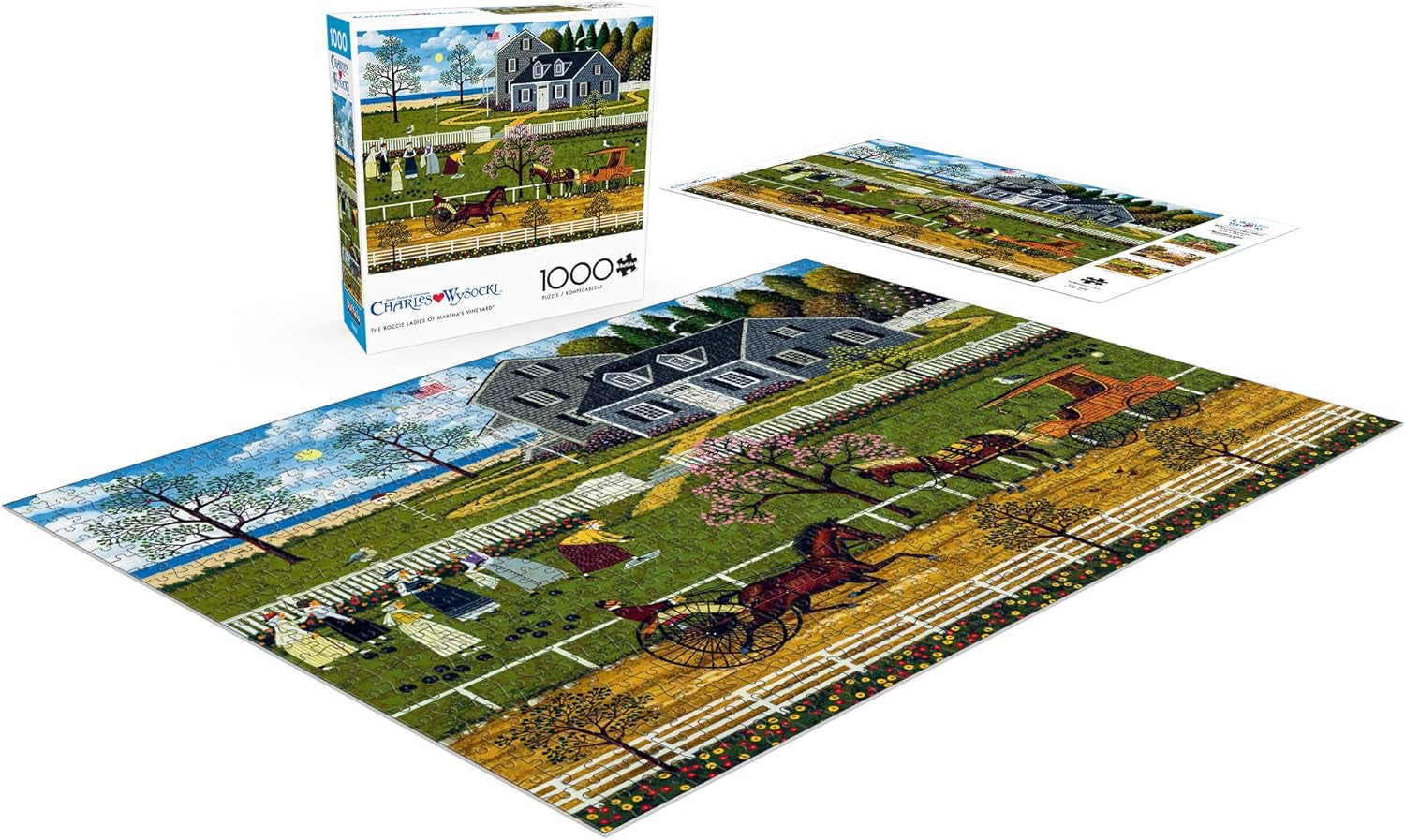 Buffalo Games - Charles Wysocki - Bocce dames van Marthas Vineyard - puzzel 1000 stukjes Puzzel Naty Shop