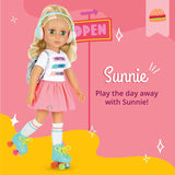 Glitter Girls - Sunnie-poppen - Sunnie gelede pop 36 cm - blond haar en groene ogen - speelgoed vanaf 3 jaar