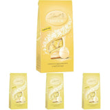 Lindt LINDOR chocolade cheesecake balletjes | Zak van 137 g | Melkchocolade met smeltende cheesecakevulling | Geschenk van chocolade | Geschenk van chocolade | LINDOR 75 jaar (4 stuks)