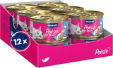 Vitakraft Poésie Mousse, kattennatvoer, luchtig schuim, met zalm, zonder toegevoegde suiker of granen (12 x 85 g)