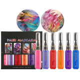 Instant haarverf 6 kleuren Tijdelijke haarmascara voor meisjes en vrouwen Wasbaar haarkrijt Regenboog haarmascara Haarverf voor carnaval Halloween Cosplay Feest Verjaardag (A) Naty Shop Haarverf A 90 Ml (1 pak)