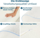ORTHOVERSE orthopedisch kussen - neksteunkussen, slaapkussen, kussen, traagschuimkussen, kussen, nekpijnkussen - in hoogte verstelbaar, aloë vera hoes, medische hulp Naty Shop Cervicale orthopedische kussens