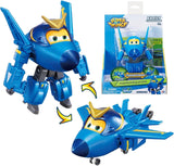 Super Wings 5" Transforming Characters 2-pack Transforming Supercharged Jett + Tino Transformer speelgoed voor jongens en meisjes vanaf 3 jaar Rode actiefiguren Naty Shop Jerome