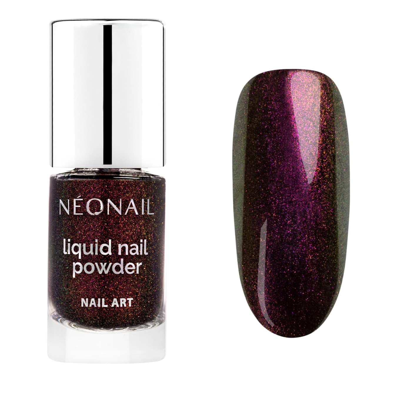 NÉONAIL Vloeibaar nagelpoeder Chameleon 04 - Flüssiger Nagelpuder - Chrome Nagelpoeder - Glitzer Nägel Puder - Nail Art - Nageldesign Zubehör - Glitterpoeder - Chrom Nagelpuder - Grün, Gelb - 6.5 Ml