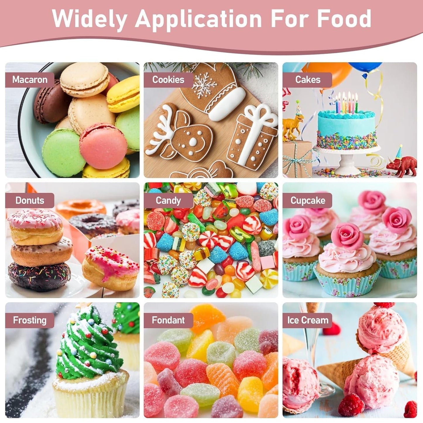 Vloeibare kleurstofset, 18 kleuren x 10 ml, sterk geconcentreerde kleurstof voor het bakken van taarten, koekjes, macarons, taartdecoratie, paaseieren, fondant, deeg, doe-het-zelf-slijm, zepen, bakaccessoires