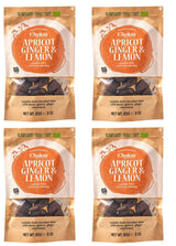 Set van 4 biologische hapjes - Kaneelamandelen/kaneelamandelen in Belgische pure chocolade/zonder toegevoegde suiker, zonder zoetstoffen/VEGAN & FAIR TRADE / 4 x 85g