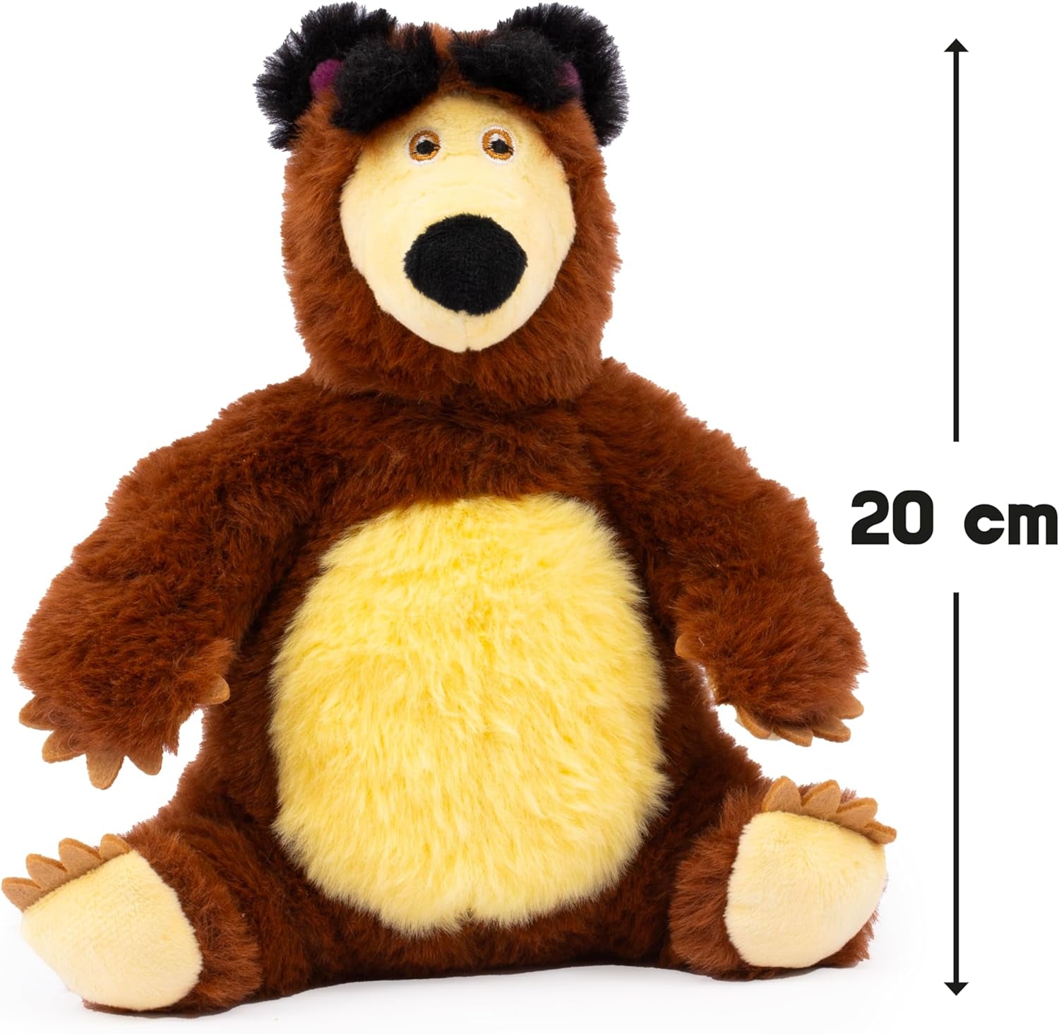 Masha en Michka Masha-pop van 12 cm en Bärka-knuffel van 20 cm voor kinderen vanaf 3 jaar MHA21
