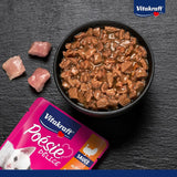 Vitakraft Poésie Délice, Junior, Natvoer voor katten, Natvoer in saus, met kalkoen, Multipack, voor jonge katten, Zonder toegevoegde suiker of granen (23 x 85g)