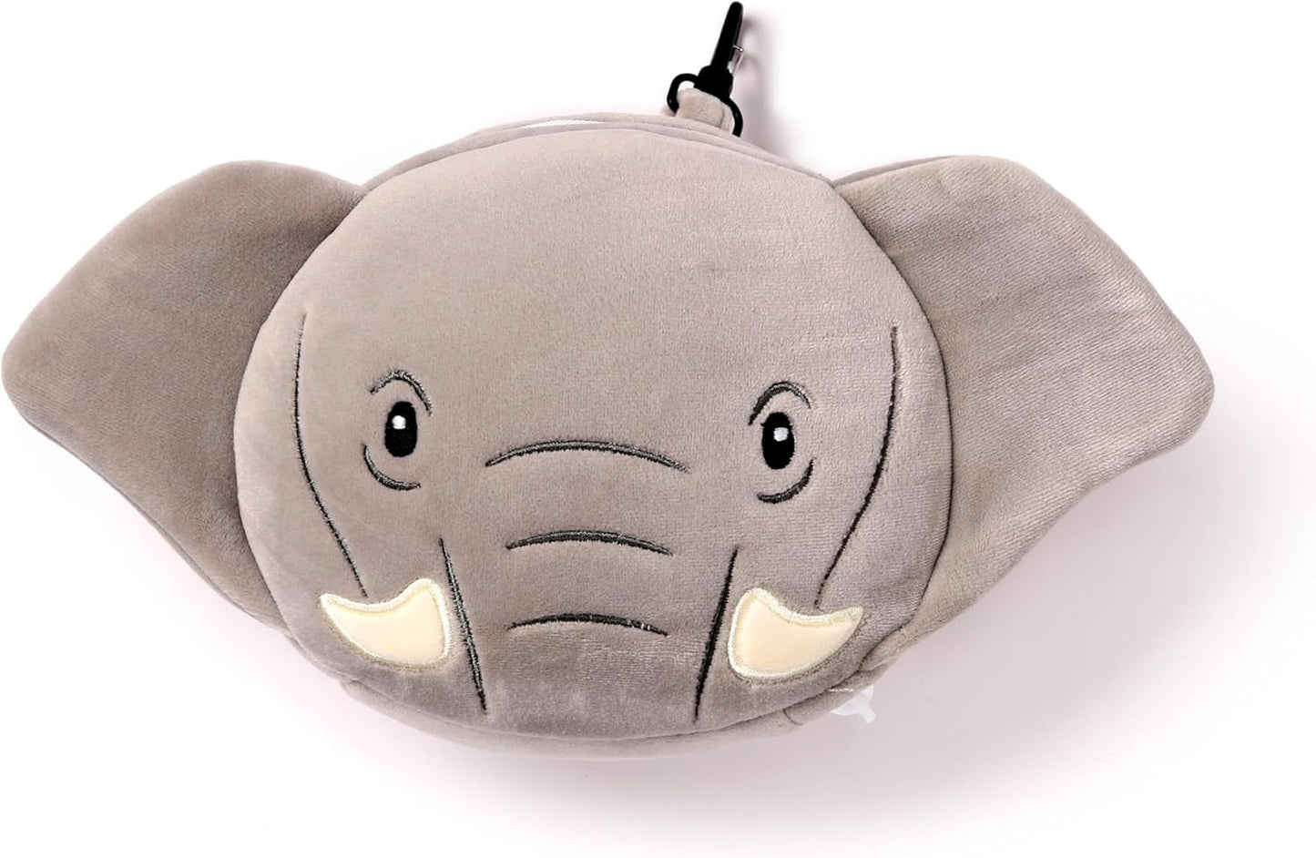 Reiskussen, rond, pluche, olifant en oogmasker, unisex, één maat, unisex, taille Unieke reiskussens Naty Shop