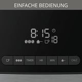 Krups Espressomachine KM8328 Malen met Grinder | 24-uurstimer | Graancontainer 180 g | Capaciteit 1,25 l voor maximaal 15 koppen koffie | Automatische uitschakelfunctie | 3 maalstanden | Zwart