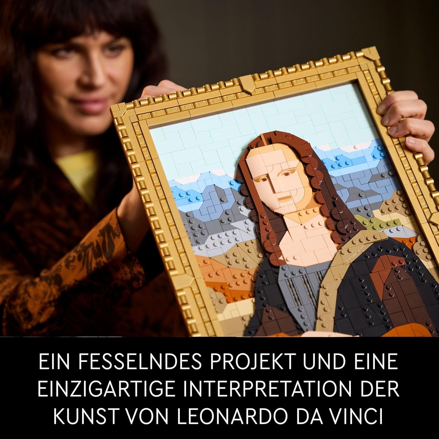 LEGO Art Mona Lisa, set voor volwassenen, Leonardo Da Vinci schilderij om op te hangen, creatieve activiteit voor mannen en vrouwen, cadeau voor kunstliefhebbers, Italiaanse renaissancekunst 31213 Bouwsets Besuche in LEGO-Store