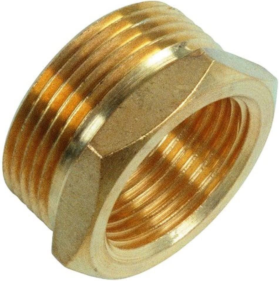 MEISTER Messing schroefdraadfitting, enkele binnendraad "x buitendraad 1 1/4" - corrosiebestendig en duurzaam - precisiebewerking / Pijpfitting / Fitting / FLOR92825
