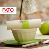 Fato - Natuurlijke 4-voudige wegwerp papieren servetten, milieuvriendelijk, 40 stuks, maat 38X38, 2-laags, 100% gerecycled papier