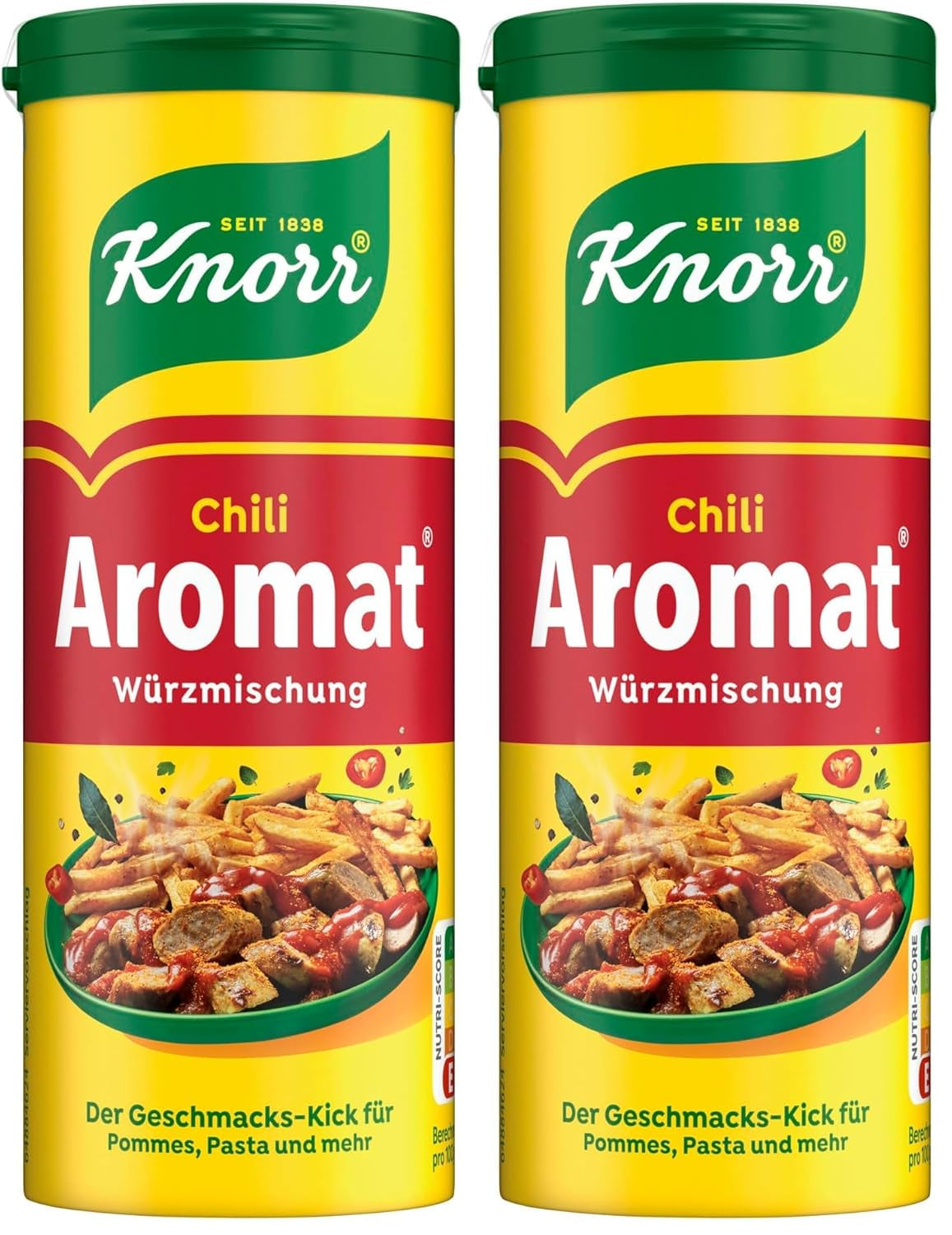 Knorr Würzmischung Chili Gearomatiseerd voor snelle gerechten om aardappelen, pasta, groenten en meer op smaak te brengen en te kruiden 90 g