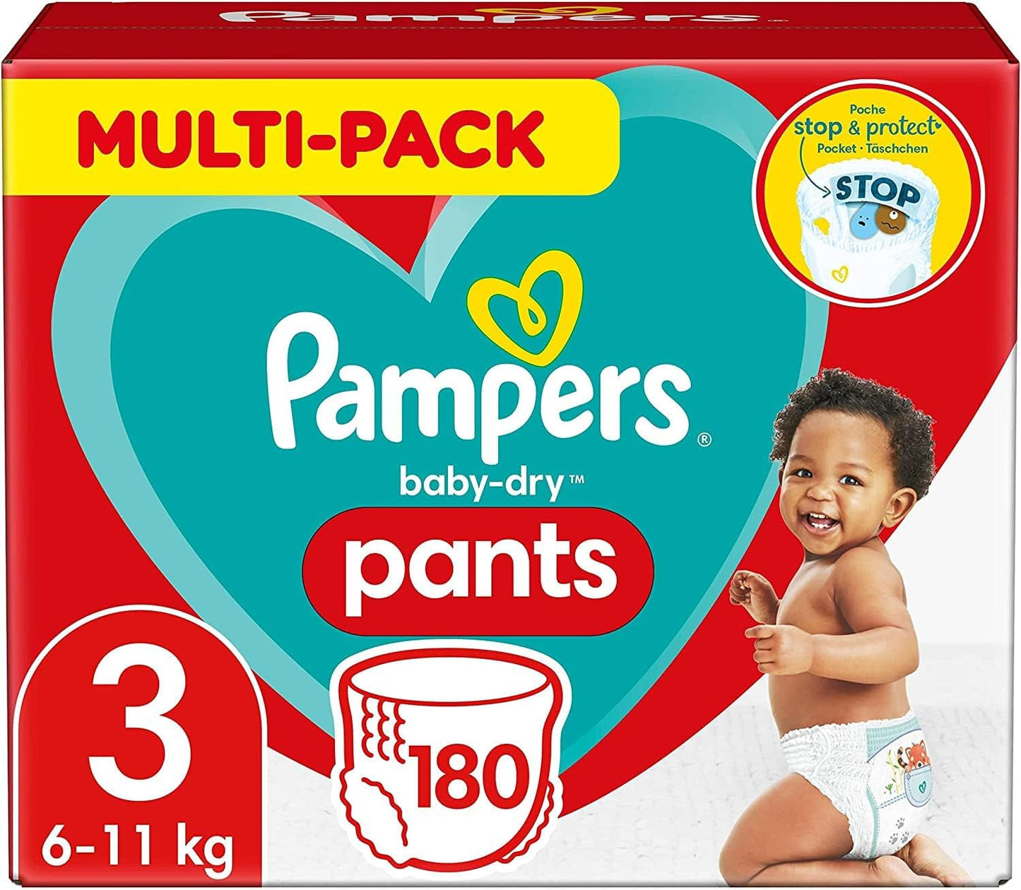 Pampers Baby-Dry Pants Größe 5, 160 Stück, 11kg-17kg, 360° auslaufsichere Geschikt voor dag en nacht