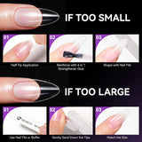 Gelike Ec korte amandelnagels - zachte nagels met volledige dekking, voorgepolijste kunstnagels voor nagelverlengingen, nagelstudio voor thuis, doe-het-zelf salon, 120 stuks, 12 maten