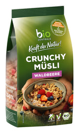 Krokante muesli met bessen Biozentrale | 375 g biologische Muesli | Ideaal voor het ontbijt en je kopje meeneemmuesli | Een alternatief voor mueslirepen