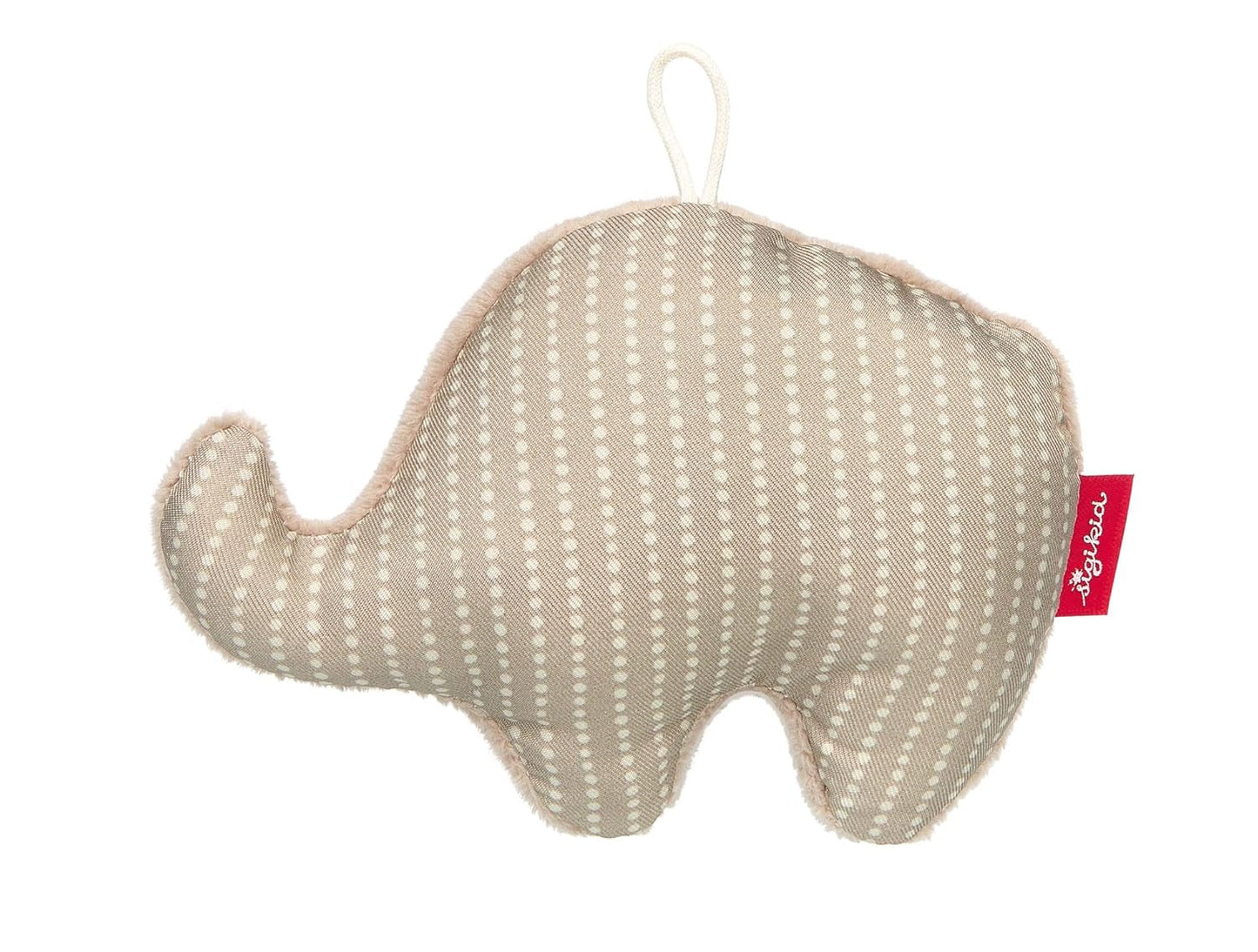 SIGIKID Catch Elephant, RedStars babyrammelaar: vangen, ontdekken, spelen, voor baby's vanaf de geboorte, nr. artikel 42951, beige-grijs 13 cm Jucarii Bebe Naty Shop Standaard titel