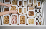 Mepal Set van 6 Voorraadpotten met Deksels - Rechthoekige Voedselcontainers - Plastic Keukenorganizer - Luchtdichte Bewaarcontainers - 2x 2000ml, 2x 1000ml, 1x 1500ml & 1x 425ml - Witte Voedselbewaardozen Naty Shop