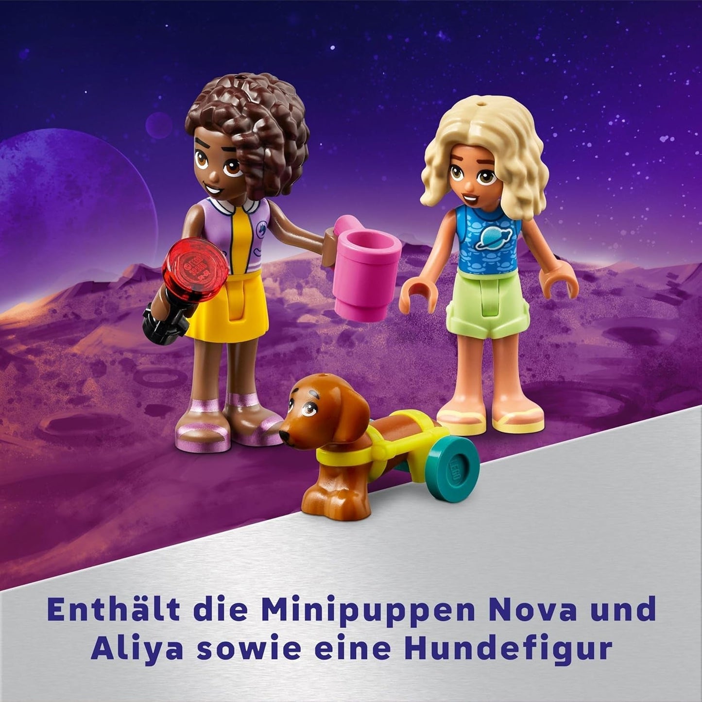 LEGO Friends Stargazer kampeervoertuigset met terreinvoertuig en speelgoedtelescoop, cadeau voor meisjes en jongens vanaf 7 jaar, inclusief speelfiguren Nova, Aliya en een hond 42603 Bouwsets Besuche in LEGO-Store