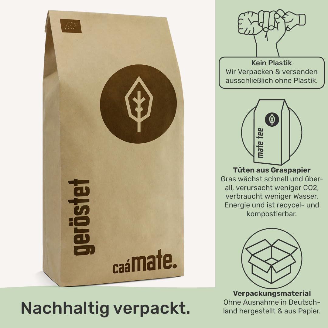Geroosterde Mate Thee BIO 1 KG ● Yerba Mate Thee ● Biologisch, Fairtrade & luchtgedroogd
