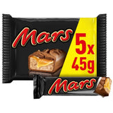 Mars chocoladerepen, karamel, chocolade, 1 pakje van 5 repen (1 x 225 g)