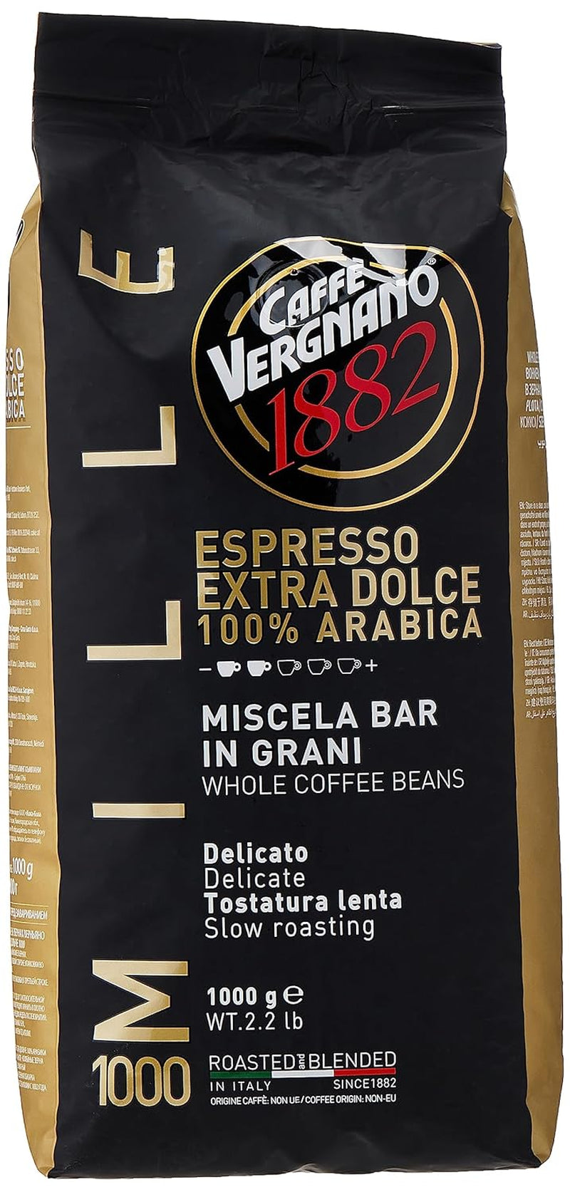 Caffè Vergnano EXTRA DOLCE espresso koffiebonen 1000 (1kg)