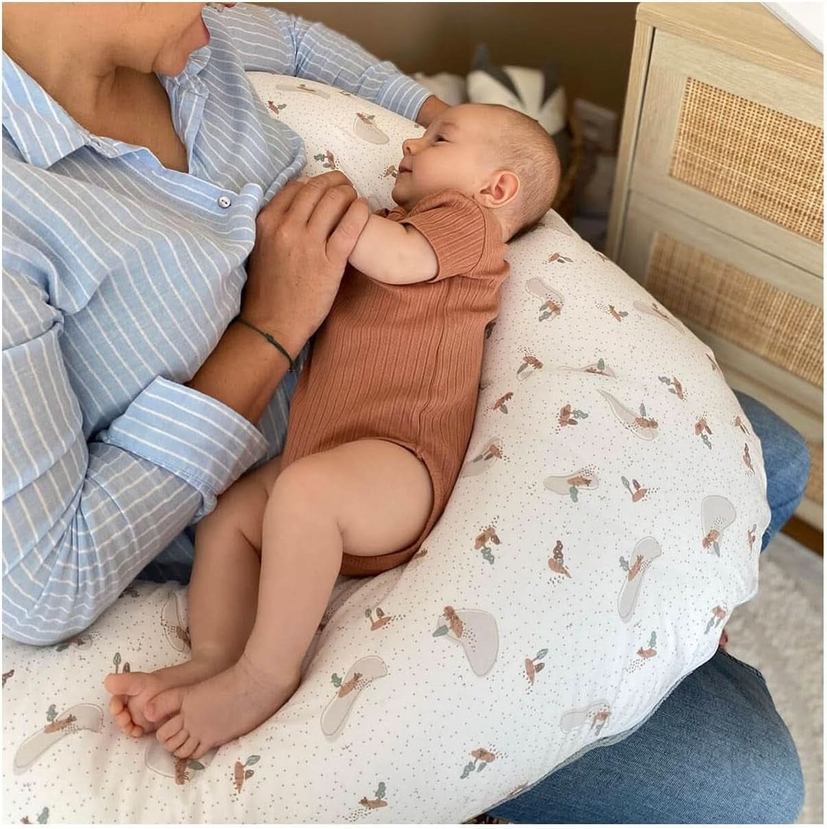 Zwangerschapskussen - Voedingskussen - 2 in 1 multifunctioneel kussen - Afneembare hoes 78 X 44 cm Accessoires Voeding en Borstvoeding Bebe Naty Shop