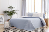 Todocama Fine Boutique Sprei met Ruitpatroon Lente Zomer Herfst Winter 100% Microvezel Extra Zachte Multifunctionele Sprei 105-200 X 260cm Beige Bedden en Dekens Besuche den Todocama-Store Lichtblauw Cama 105 - 200X260Cm