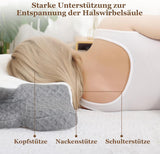 Wellsync Nekkussen Ergonomisch Kussen Memory Foam Kussen Orthopedisch Kussen Voor Zijslapers Rugslapers Buikslapers Nekpijn Wit Grijs Cervicale Orthopedische Kussens Naty Shop