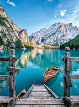 Clementoni 35039 Braies Lake - puzzel van 500 stukjes vanaf 9 jaar, kleurrijke puzzel voor volwassenen met felle kleuren, behendigheidsspel voor het hele gezin, leuk cadeau-idee puzzel Naty Shop