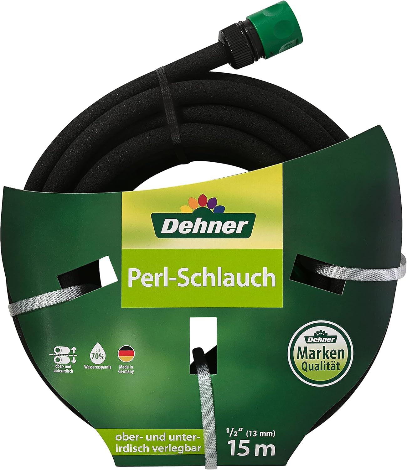 Dehner irrigatieslang, 15 m lengte, 1/2 inch, zwart