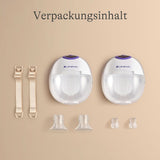 Lansinoh Tragbare Elektrische Doppelmilchpomp – Freihändig en Leise Abpumpen Ohne Kabel & Schläuche – Wiederaufladbarer Akku – Einfache Bedienung & Reinigung - Handsfree Accessoires Voeding en Borstvoeding Bebe Naty Shop