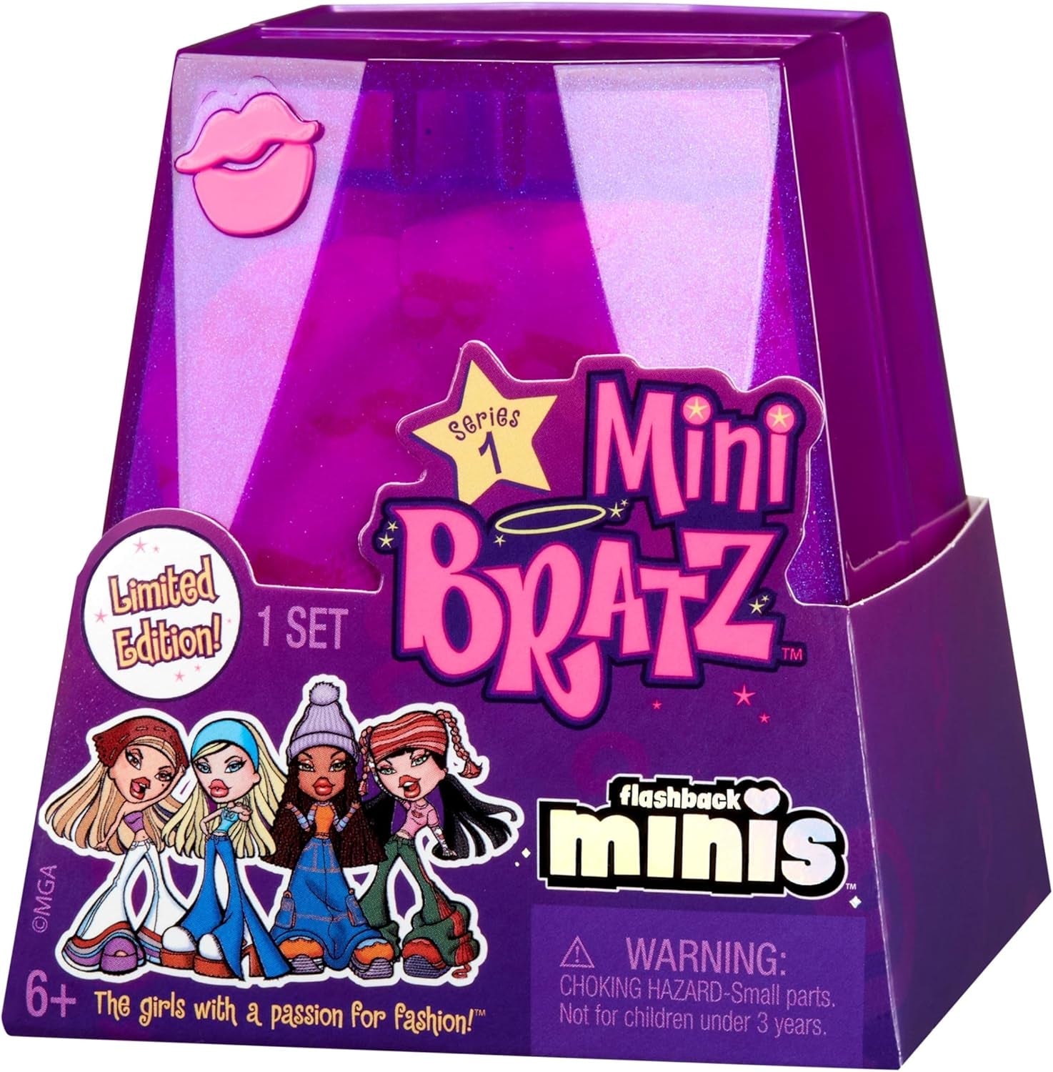 Bratz Miniverse MGA's Y2K Nostalgia Flashback Minis Limited Edition poppen - SURPRISE PACK - 2 Bratz Mini-poppen en vitrine - Geweldig cadeau voor kinderen en verzamelaars 6+