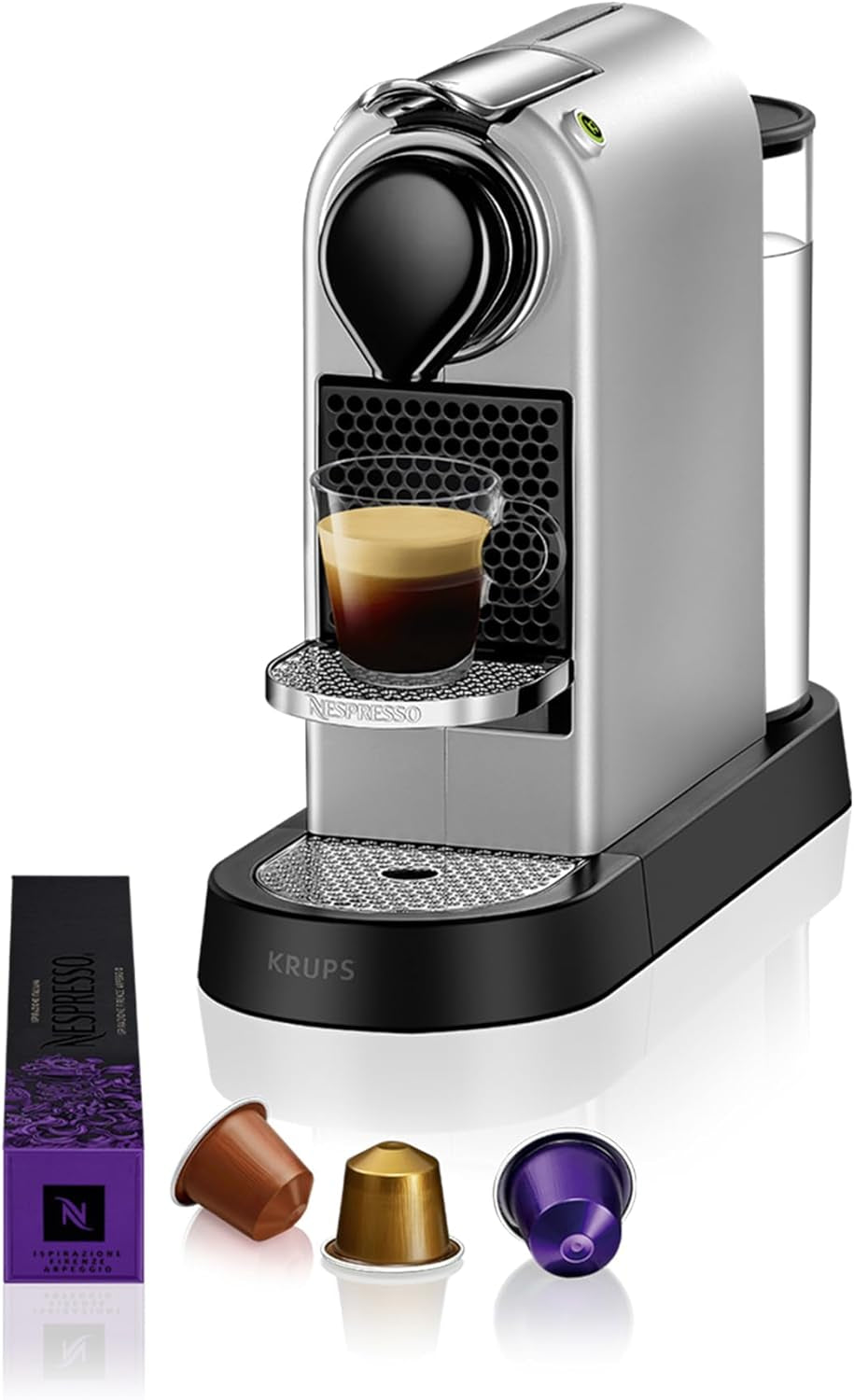 Espressomachine met Nespresso-capsules XN761B Citiz&Milk | Automatische standby-modus | 1260 watt | Capaciteit watertank: 1 l | Pompdruk: 19 bar | Zilver