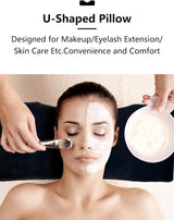 Deciniee U-vorm Wimperkussen: Ergonomisch Nekkussen Wimperkussen - Flanel Kussen Wimperverlengingskussen voor Thuis Schoonheidssalon Cervicale Orthopedische Kussens Naty Shop